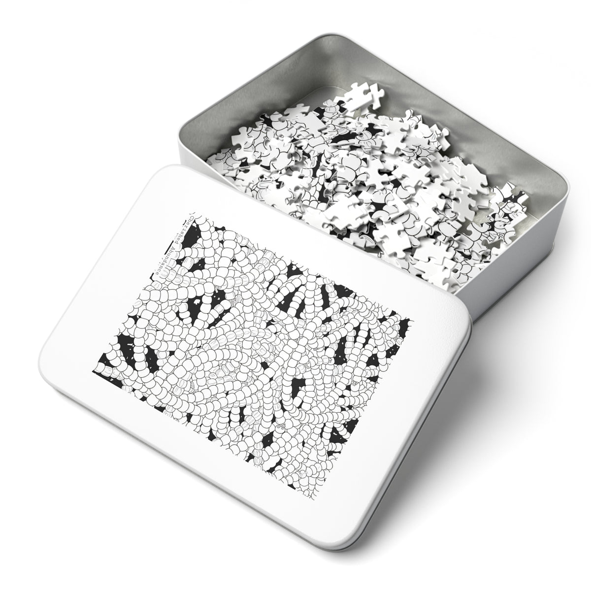 Color in Pieces Jigsaw Puzzle with Tin (Image: Colorful Mix)