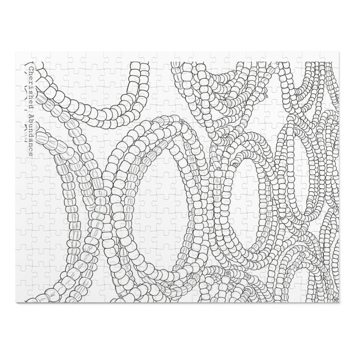 Color in Pieces Jigsaw Puzzle with Tin (Image: Bracelet Mounds)